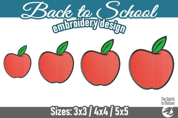 Back to School Color Apple Review for Seasonal Embroidery Projects