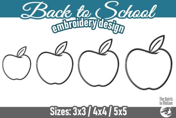 Back to School Outline Apple Review: A Playful Embroidery Design for Personalized Gifts