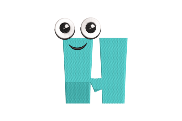 Funny Letter H: A Standout Embroidery Design for Craft Fairs