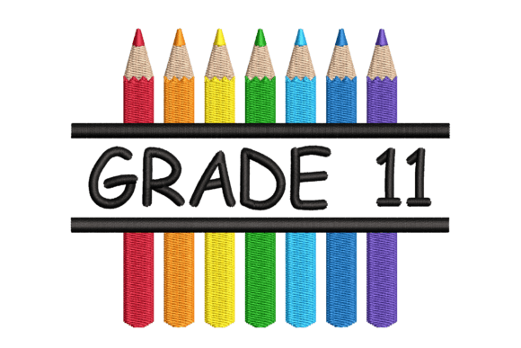 Grade 11 Split Colored Pencils Embroidery Design Review