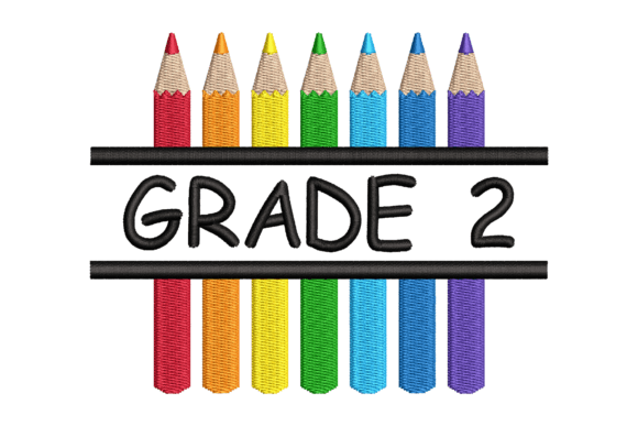 Grade 2 Split Colored Pencils Embroidery Design Review