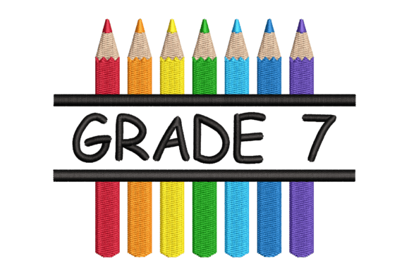 Grade 7 Split Colored Pencils Embroidery Design Review