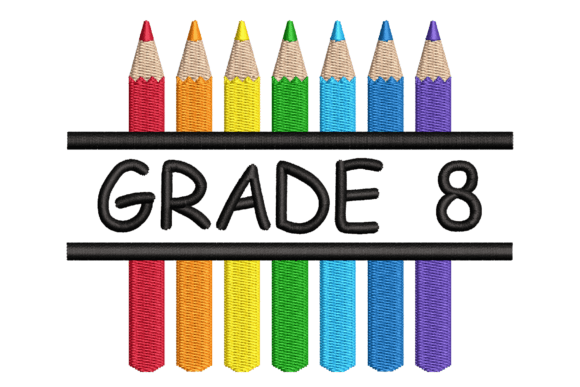 Grade 8 Split Colored Pencils Embroidery Design Review