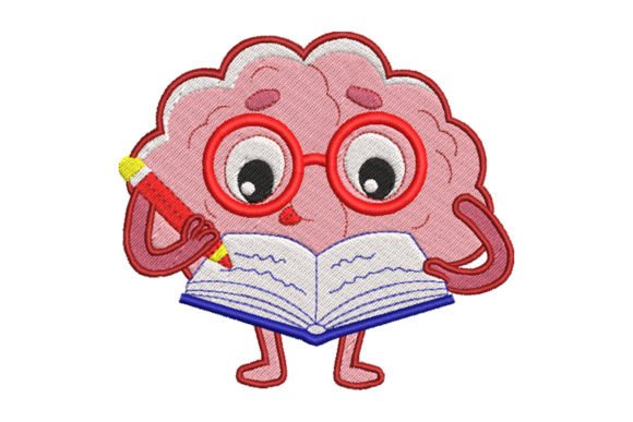 Human Brain Read Book Embroidery Design Review
