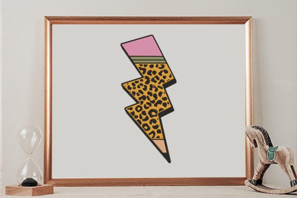 Leopard Print Lightning Shape Pencil Embroidery Review
