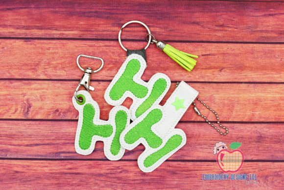 LETTER H ITH Key Fob Pattern Review for Seasonal Embroidery Projects