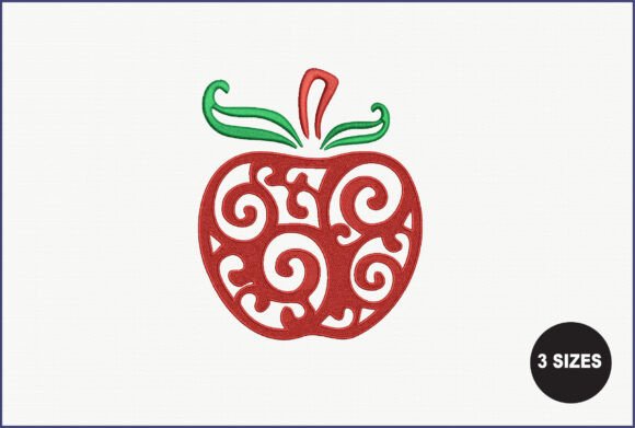 School Apple Embroidery Review: A Seasonal Design with Heart
