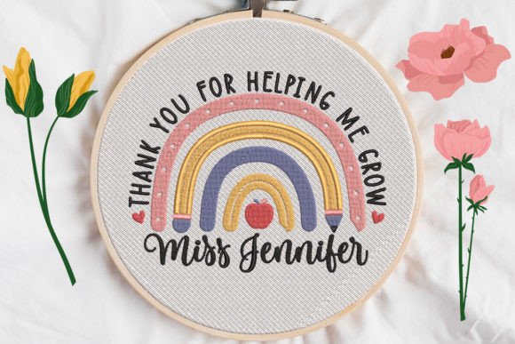 Thank You for Helping Me Grow Embroidery Review